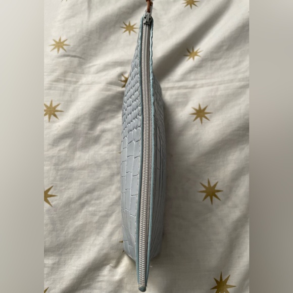 B. May Blue Embossed Gator Essentials Pouch - Picture 5 of 7